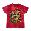Trump Portrait Tie-Dye Tee — Bold Patriotic Graphic T-Shirt