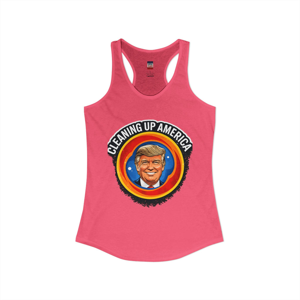 Cleaning Up America  Women's Racerback Tank