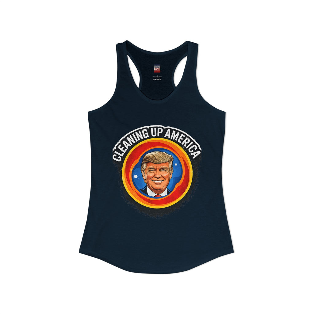 Cleaning Up America  Women's Racerback Tank
