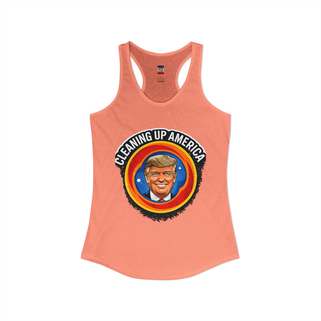 Cleaning Up America  Women's Racerback Tank