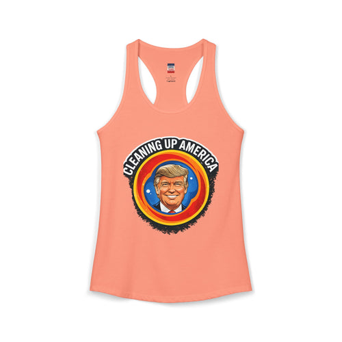 Cleaning Up America  Women's Racerback Tank
