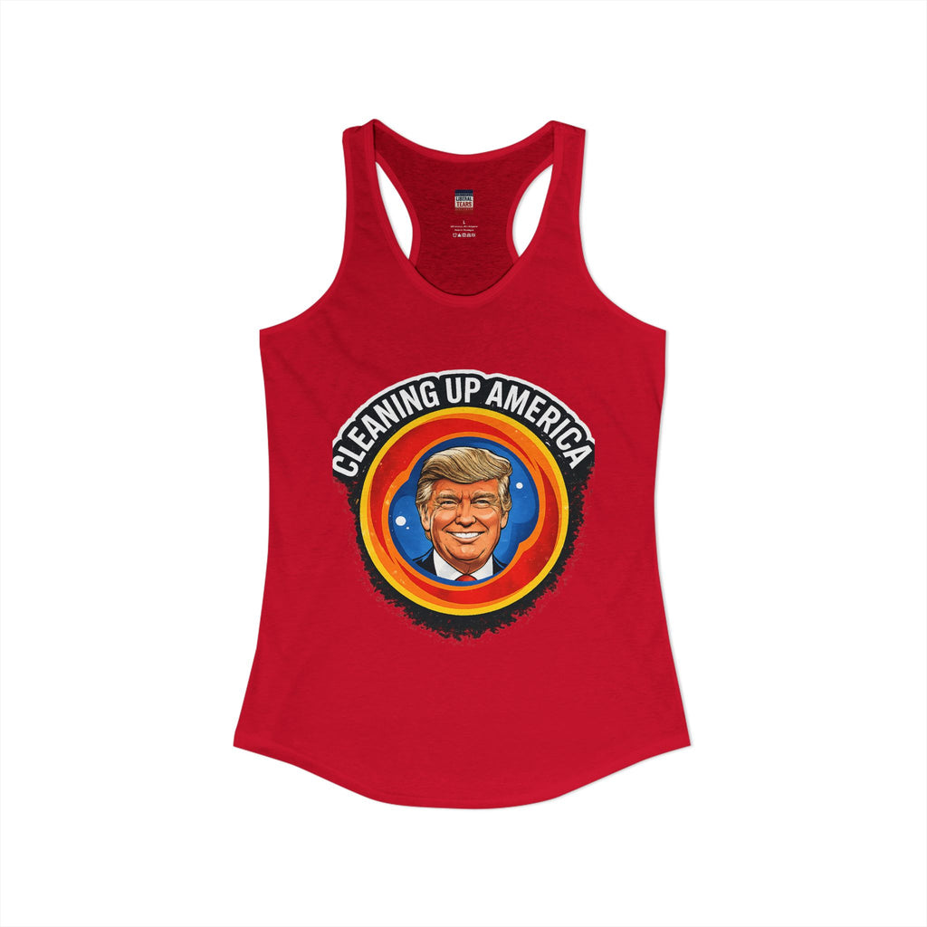 Cleaning Up America  Women's Racerback Tank