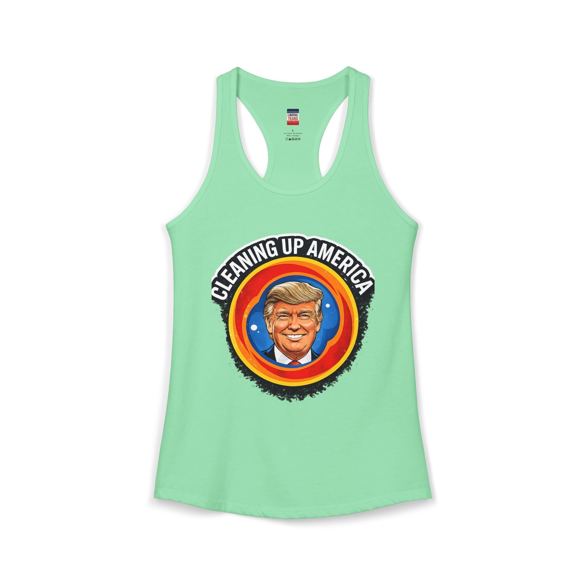 Cleaning Up America  Women's Racerback Tank