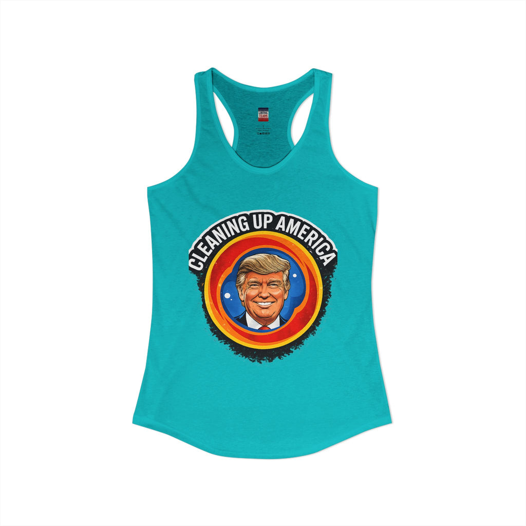 Cleaning Up America  Women's Racerback Tank