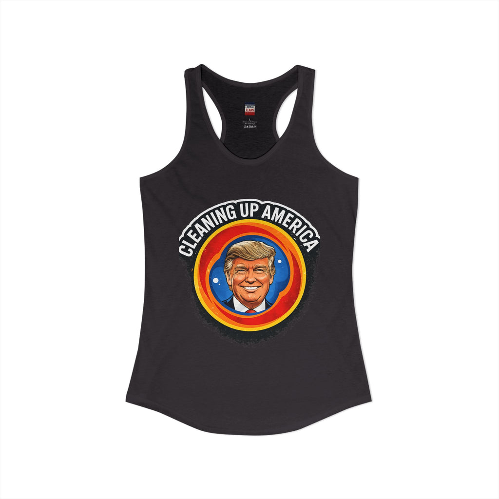 Cleaning Up America  Women's Racerback Tank