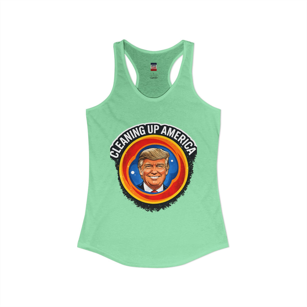 Cleaning Up America  Women's Racerback Tank