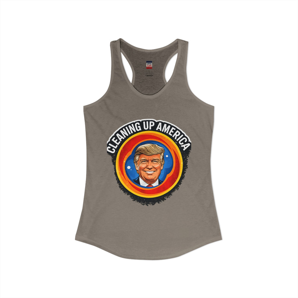 Cleaning Up America  Women's Racerback Tank