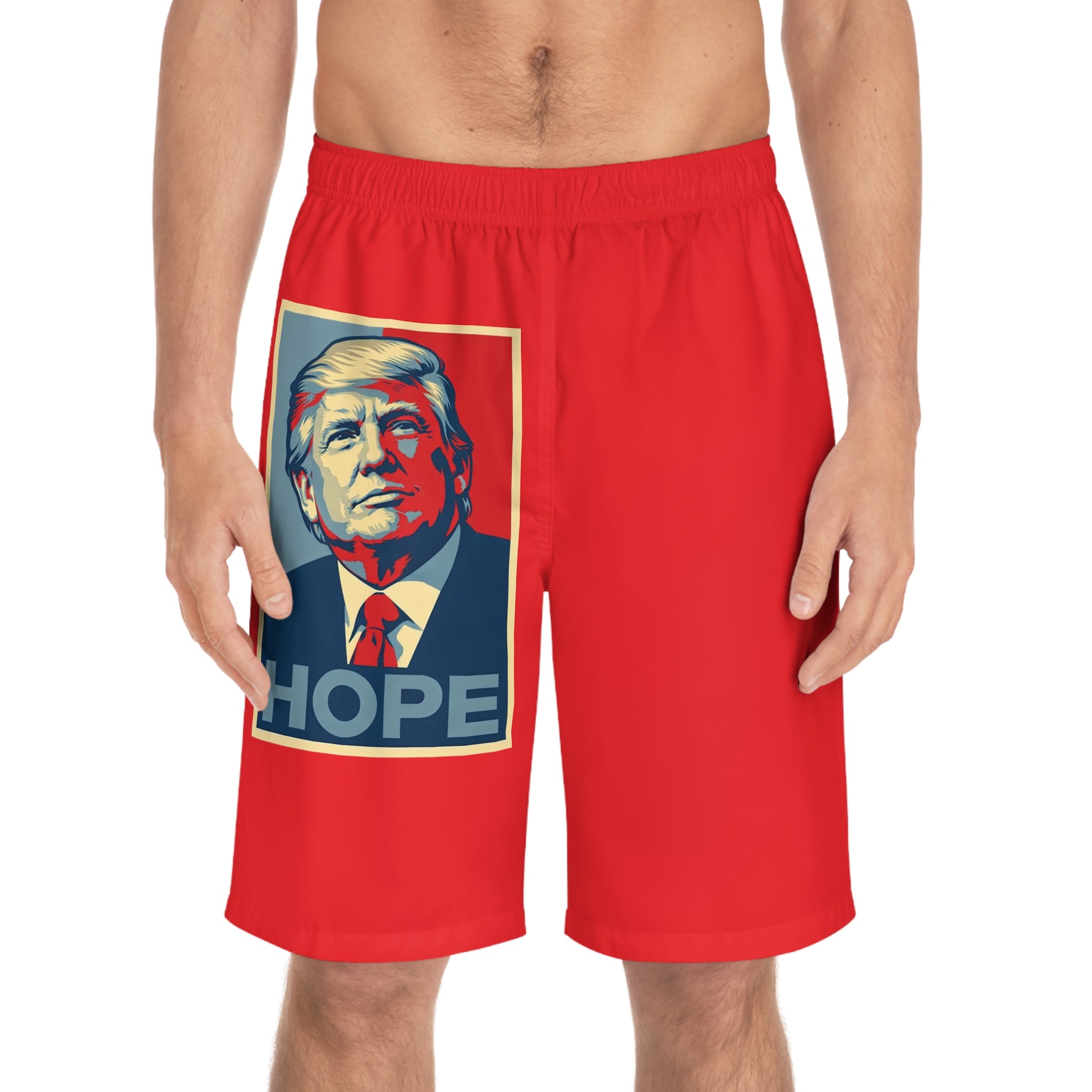 Board Shorts — Hope Poster Political Graphic