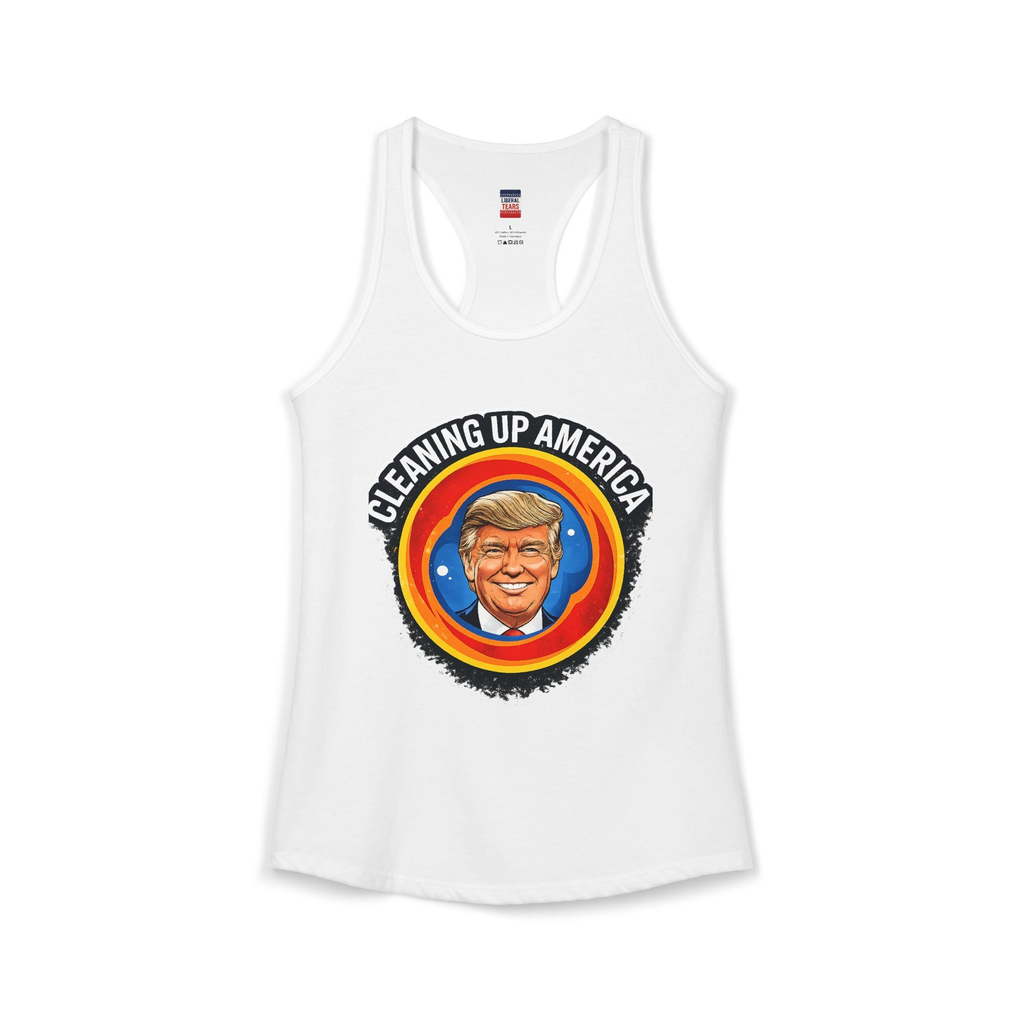 Cleaning Up America  Women's Racerback Tank