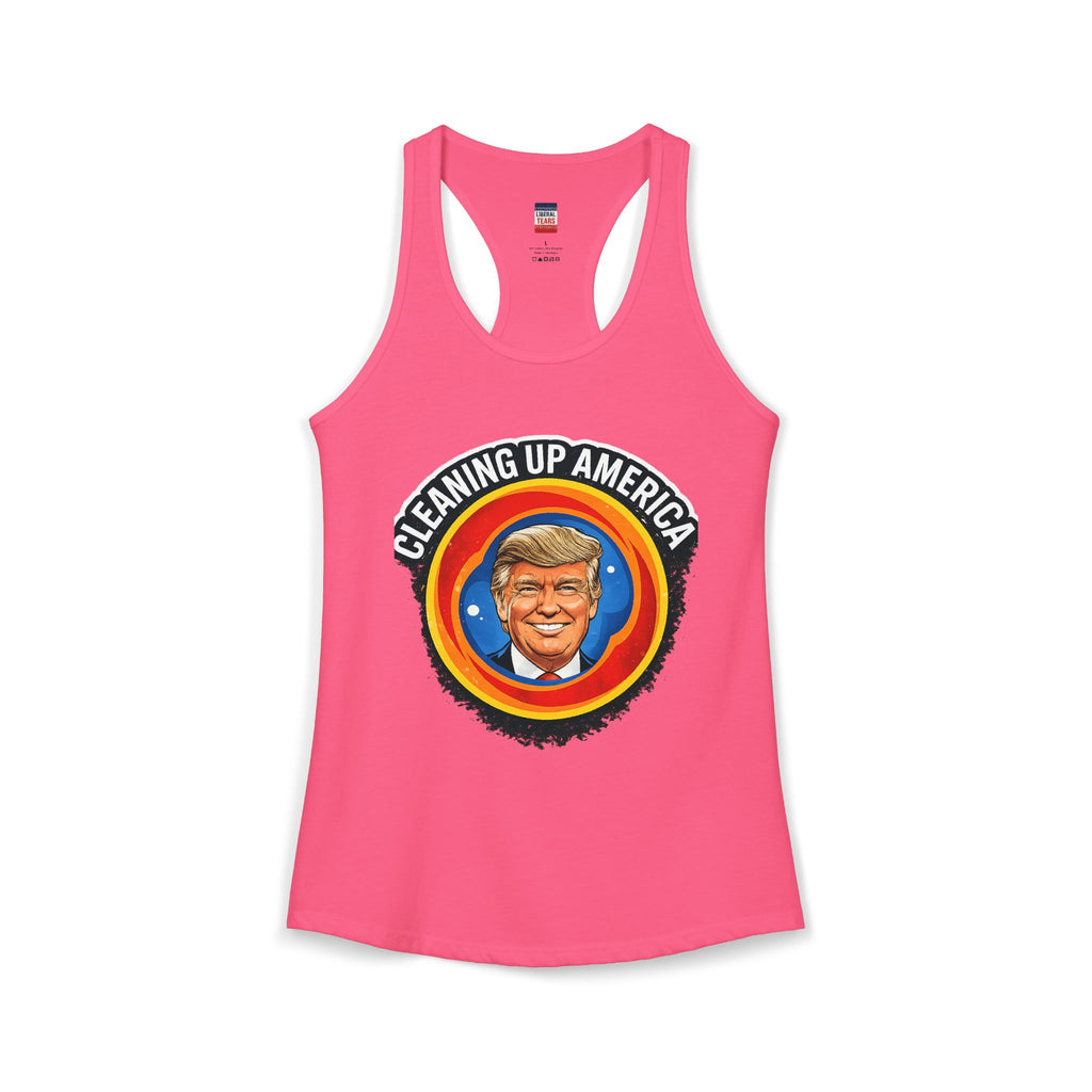 Cleaning Up America  Women's Racerback Tank