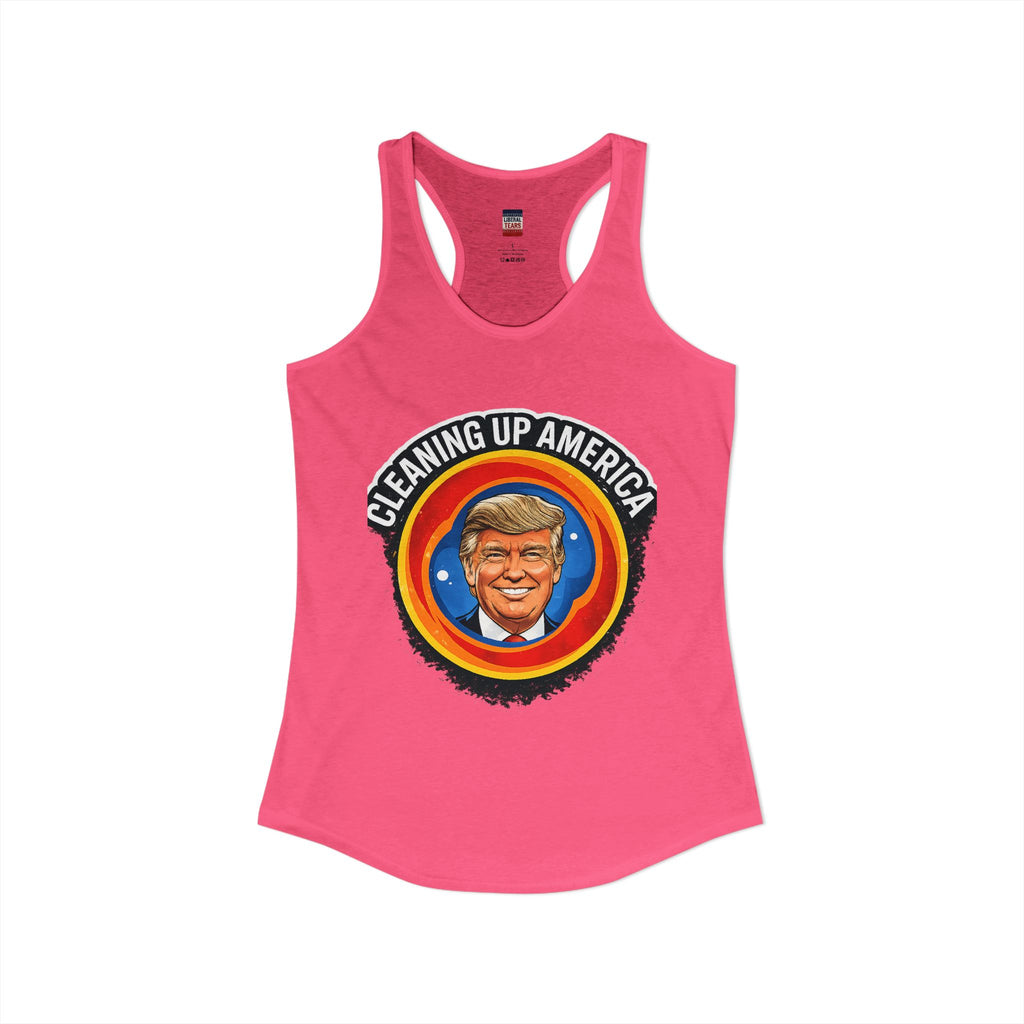 Cleaning Up America  Women's Racerback Tank